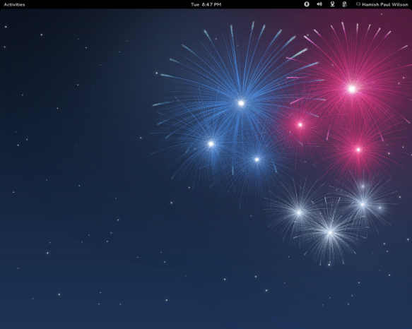 Image of the Fedora 17 desktop